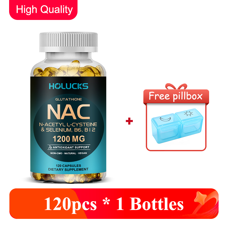 Nac N Acetyl Cysteine - NAC 1200mg capsules, levergezondheid, ontgifting, antioxidant,