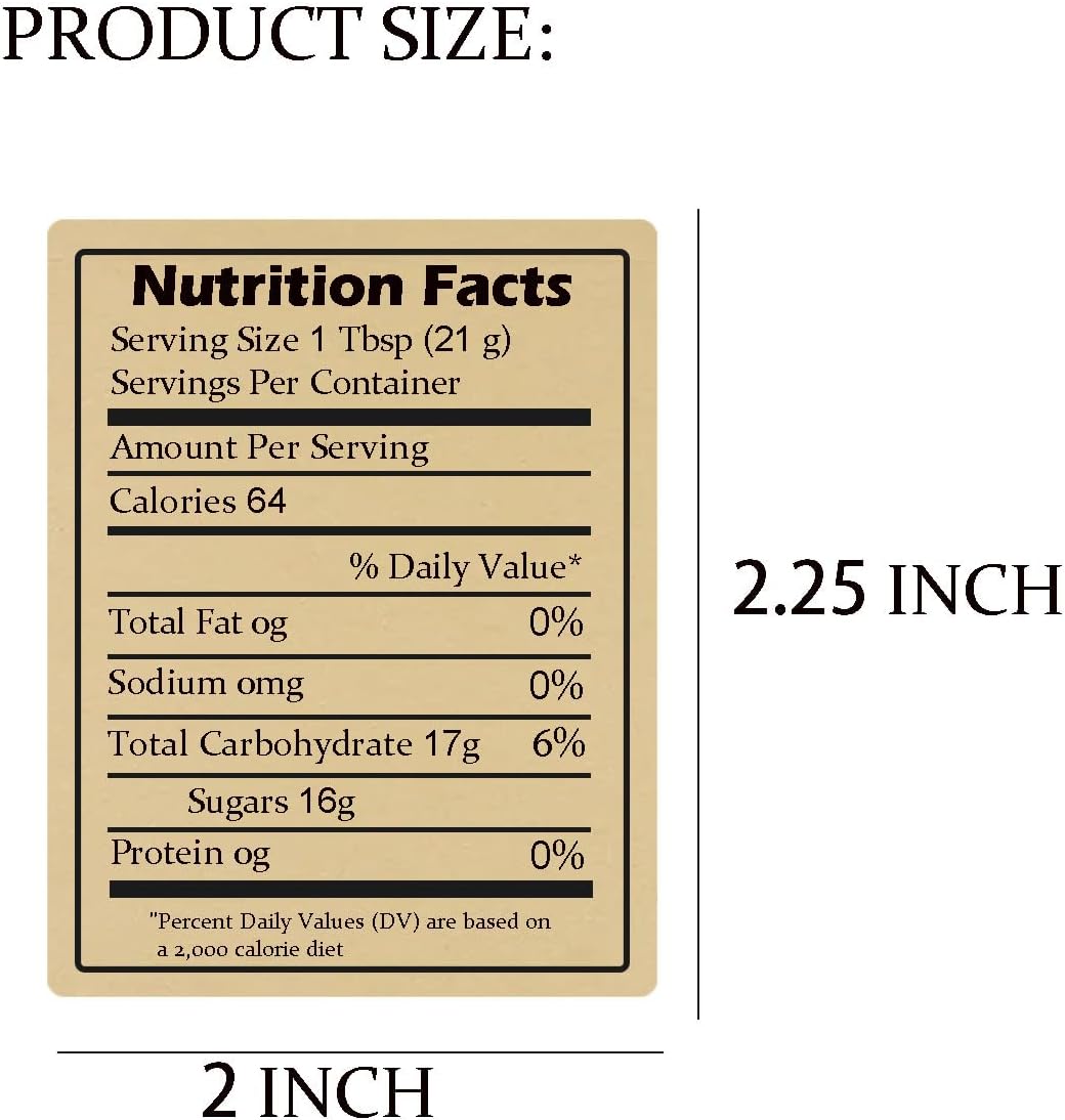 Nutrition & Fitness Station - 600 stuks zelfklevende kraft honinglabels met
