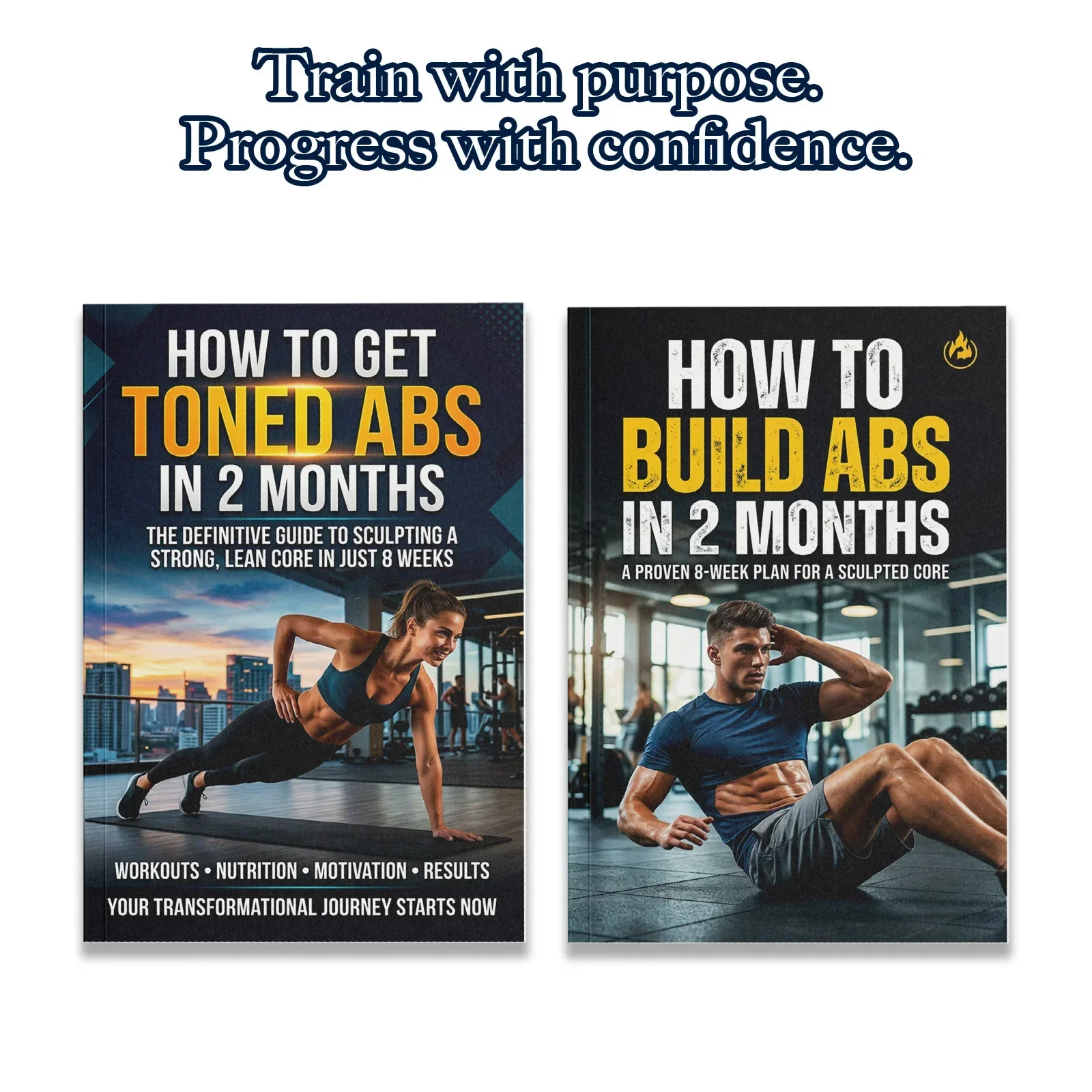 Nutrition In Fitness - 2-boek buikspiertraininghandleiding voor mannen en vrouwen,