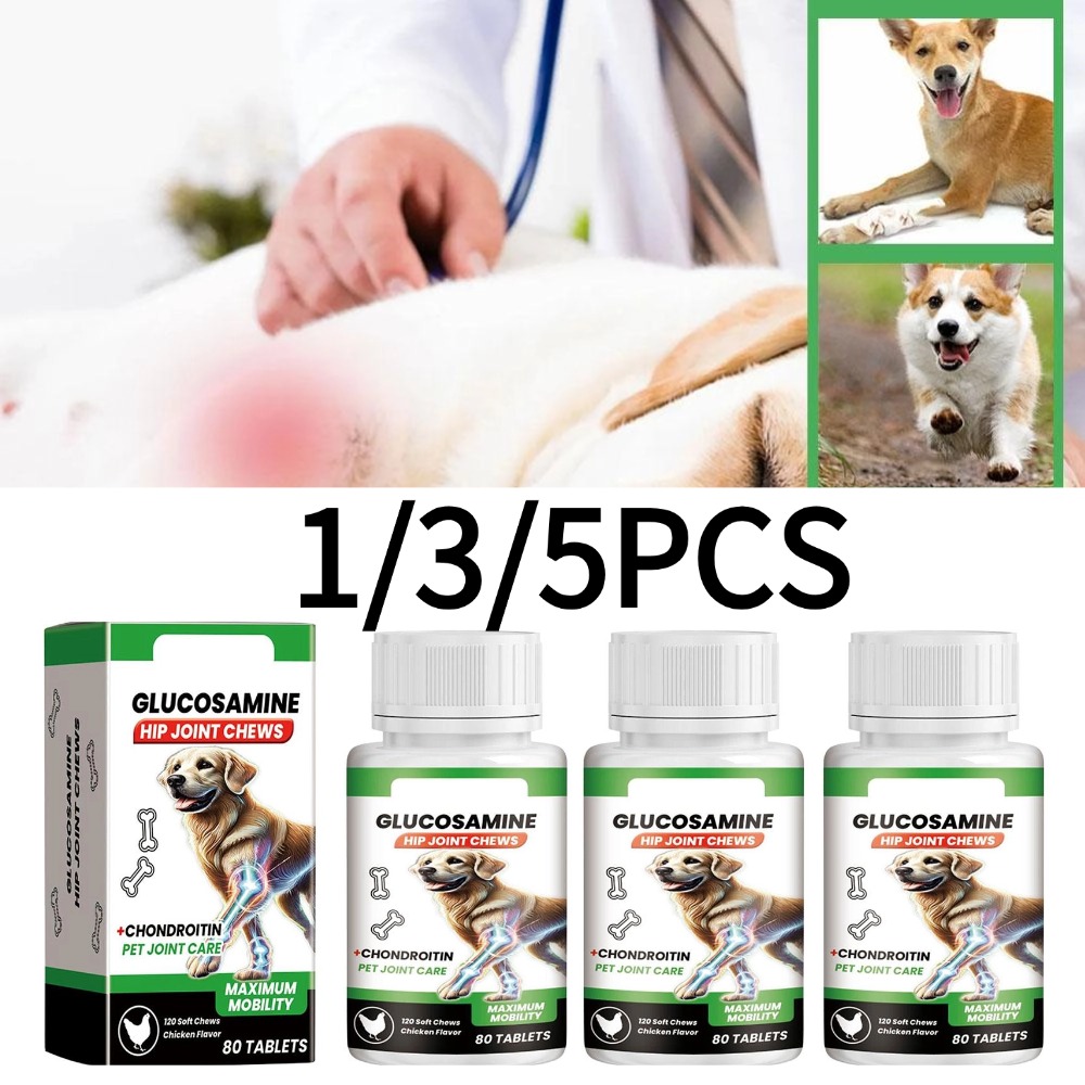 Glucosamine Chondroitin Joint - 80 Tabletten Hond Gezamenlijke Ondersteuning Huisdier